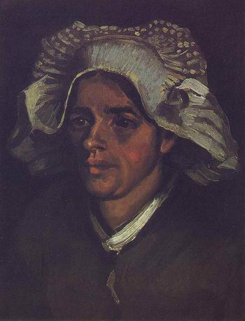 Head of a Peasant Woman with White Cap,Nuenen: April, 1885