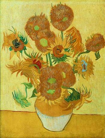 Still Life: Vase with Fifteen Sunflowers,Arles: January, 1889