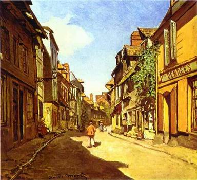 La Rue de la Bavolle in Honfleur. 1864