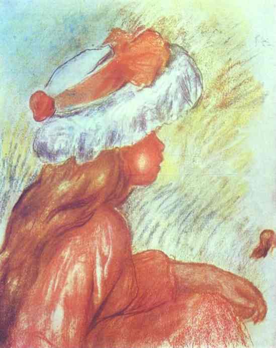 A Girl. 1890. Pastel on paper.