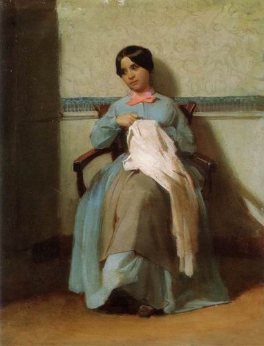 A Portrait of Leonie Bouguereau, 1850