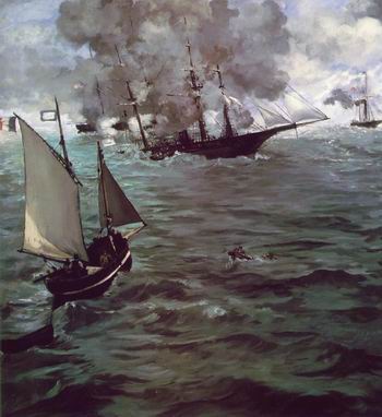 Battle of the Kearsarge and the Alabama.1864