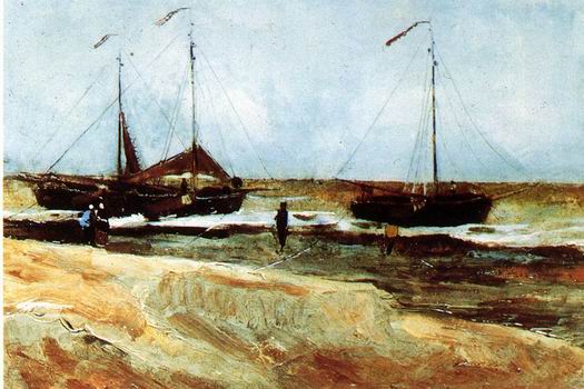 Beach at Scheveningen in Calm Weather The Hague: August, 1882