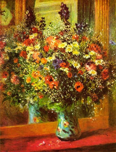 Bouquet in Front of a Mirror. 1876.