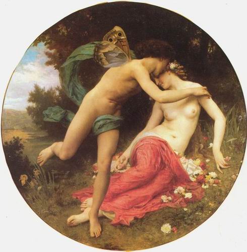 Cupid and Psyche, Translated title: Flora and Zephyr, 1875
