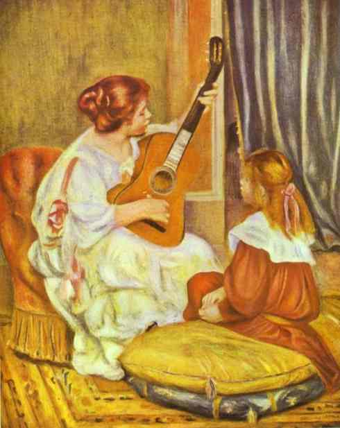 Guitar Lesson. 1897.