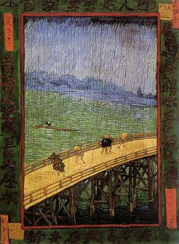 Japonaiserie: Bridge in the Rain (after Hiroshige), Paris: September October, 1887