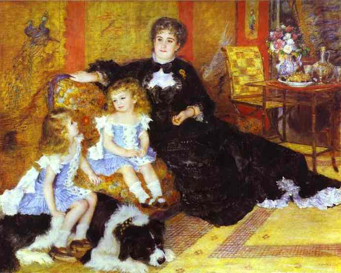 Madame Charpentier with Her Children. 1878.