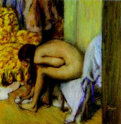 Nude Wiping Her Foot. ca. 1885 1886