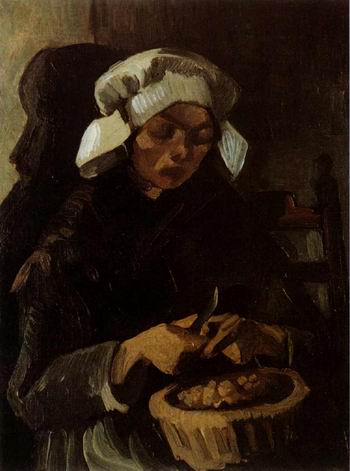 Peasant Woman Peeling Potatoes, Nuenen: February, 1885