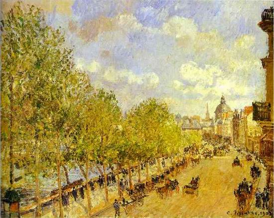 Quay of Malaquais in the Sunny Afternoon (Quai Malaquais apr