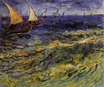 Seascape at Saintes Maries, June, 1888