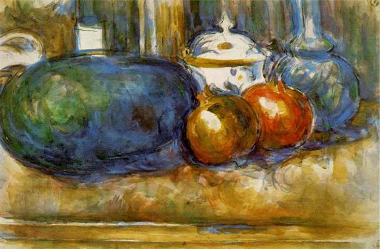 Still Life with Watermelon and Pomegranates