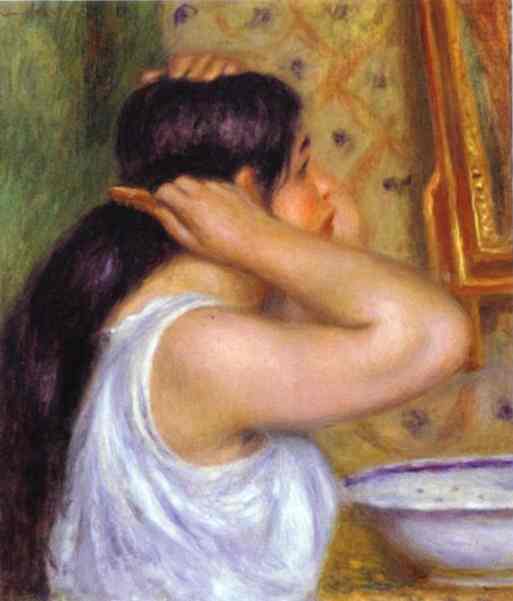 The Toilette; Woman Combing Her Hair. c.1907 1908