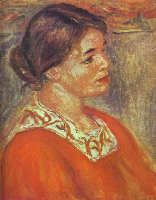 Woman in a Red Blouse. 1890 1895.