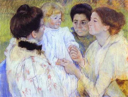 Women Admiring a Child. 1897