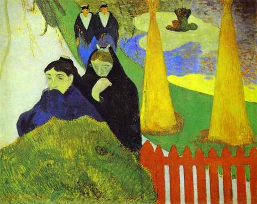 Women from Arles in the Public Garden, the Mistral.1888
