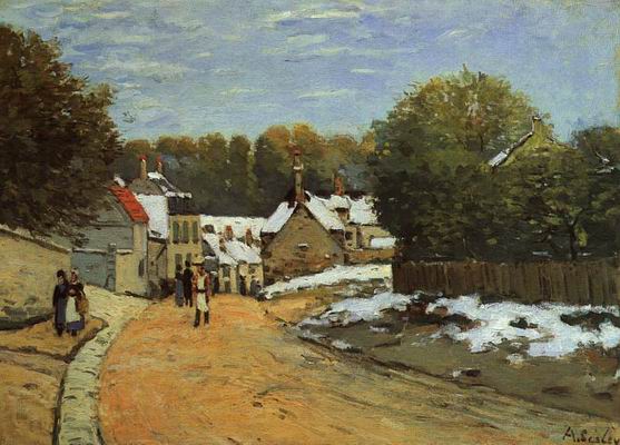 Early Snow at Louveciennes. 1871 2.