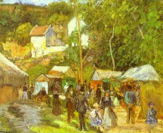 A Fair at the Hermitage near Pontoise. c. 1878.