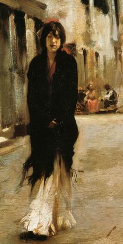 A Street in Venice, Detail, 1882