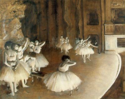 Ballet Rehearsal on the Stage, 1874