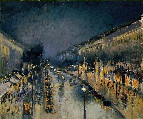 Boulevard Montmartre: Night Le Boulevard Montmartre, effet de nuit,1897