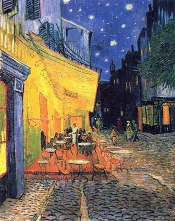 Cafe Terrace on the Place du Forum, Arles, at Night, The,September, 1888