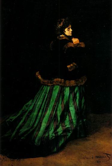 Camille Doncieux (Lady in Green). 1866