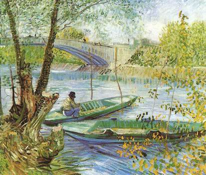 Fishing in Spring, Paris: Spring, 1887