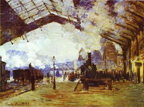Gare Saint Lazare: the Train from Normandy. 1877