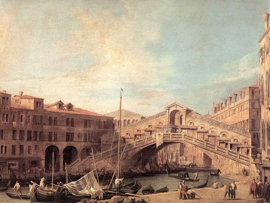 Grand Canal The Rialto Bridge From The South
