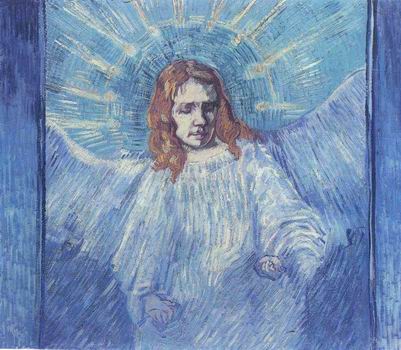 Half Figure of an Angel (after Rembrandt) ,Saint R