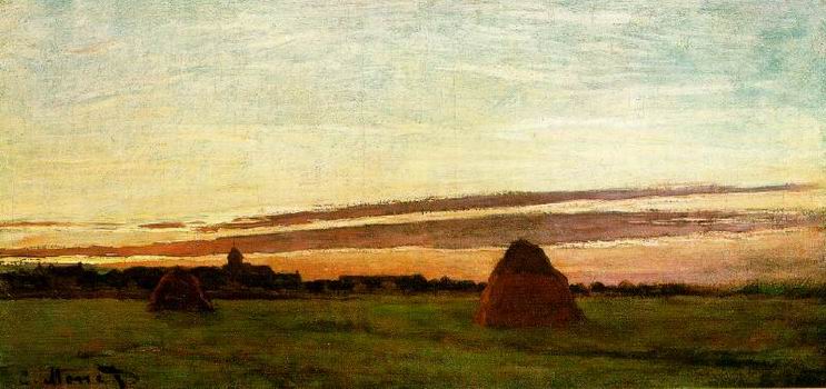 Haystacks at Chailly at Sunrise.1865
