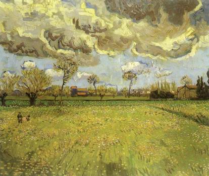 Landscape Under a Stormy Sky,Arles: May, 1888