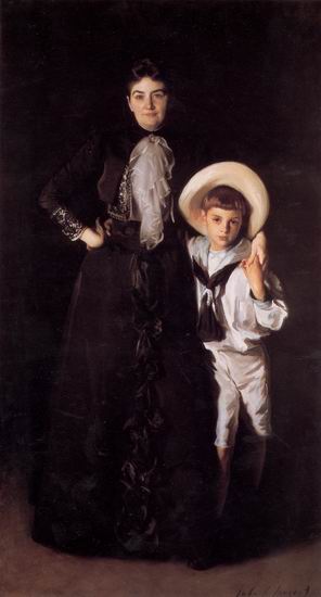 Sargent Mrs Edward L Davis and Her Son Livingston