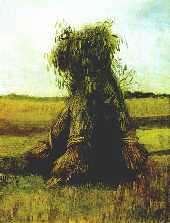 Sheaves of Wheat in a Field,Nuenen: August, 1885