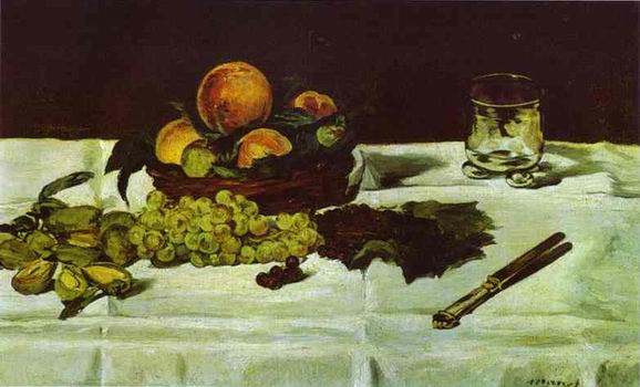 Still Life: Fruit on a Table. 1864