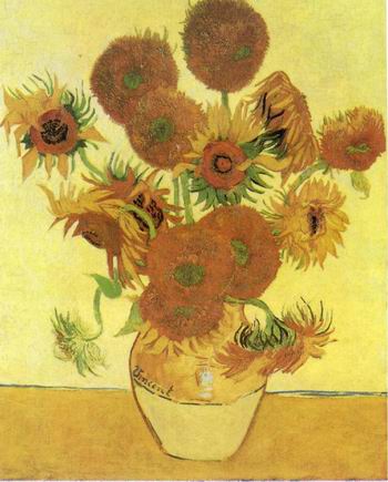 Still Life: Vase with Fifteen Sunflowers,Arles: August, 1888