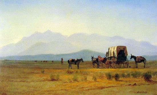 Surveyors Wagon in the Rockies