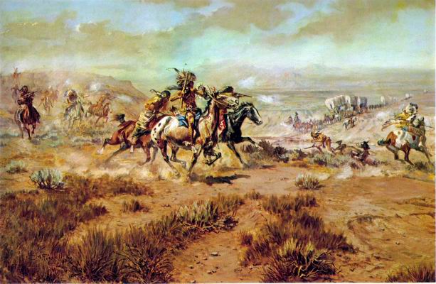 The Attack of the Wagon Train 1904