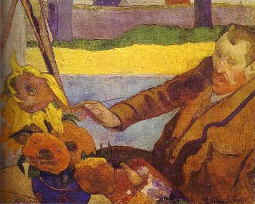 Van Gogh Painting Sunflowers.1888