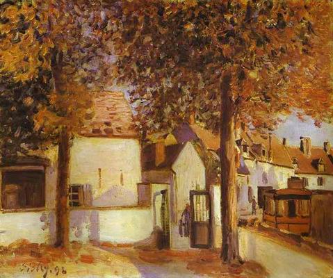 View in Moret (rue des Fosses). 1892