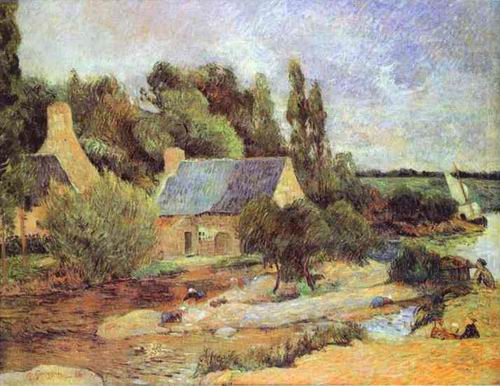 Washerwomen at Pont Aven.1886