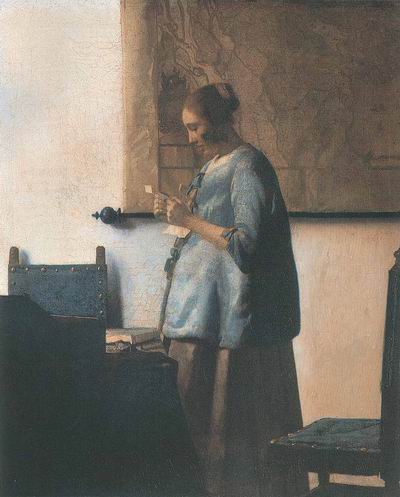 Woman in blue,1662 1664