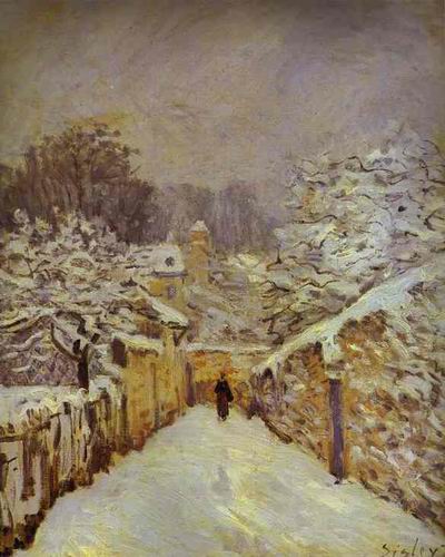 Snow at Louveciennes. 1875