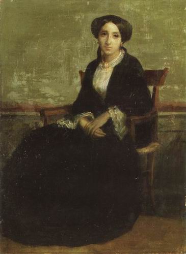 A Portrait of Genevieve Bouguereau, 1850