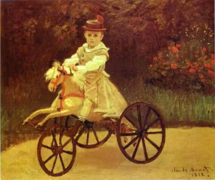 Jean Monet on a Mechanical Horse. 1872