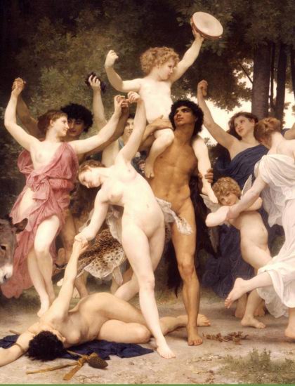 La jeunesse de Bacchus (The Youth of Bacchus) center, 1884