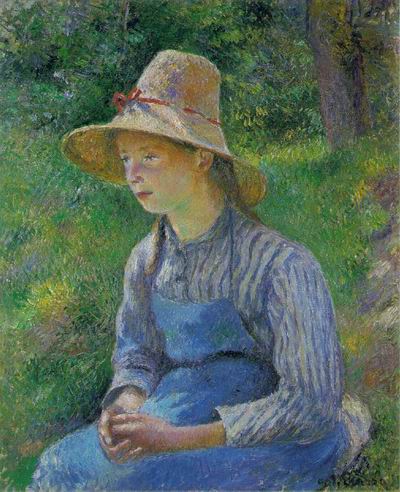 Peasant Girl with a Straw Hat,1881