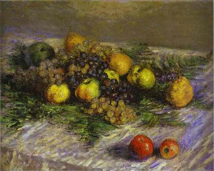 Still Life with Pears and Grapes. 1880